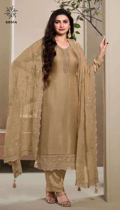 vinay presents kuleesh saumya paris silk fashionable design 3pcs salwar suits catalog wholesaler and exporter 