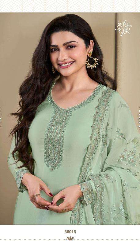 vinay presents kuleesh saumya paris silk fashionable design 3pcs salwar suits catalog wholesaler and exporter 