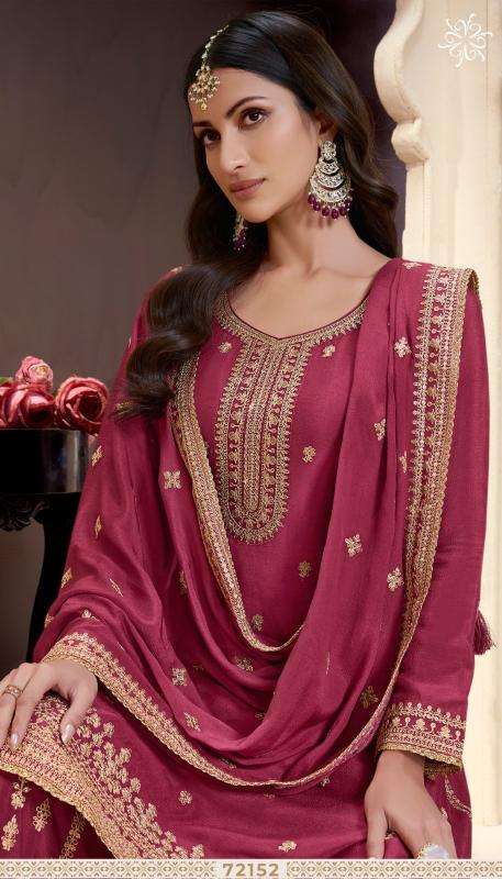 vinay presents kuleesh shania chinon designer unstitch party wear salwar suit catalog wholesaler and exporter 