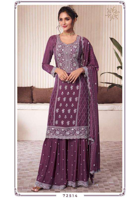 vinay presents kuleesh syona readymade chinon luxurious salwar suit for women catalog wholesaler and exporter in surat 