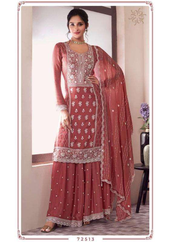 vinay presents kuleesh syona readymade chinon luxurious salwar suit for women catalog wholesaler and exporter in surat 