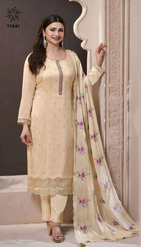 vinay presents kuleesh zarkan moonga silk party wear salwar suita catalog wholesaler and exporter 