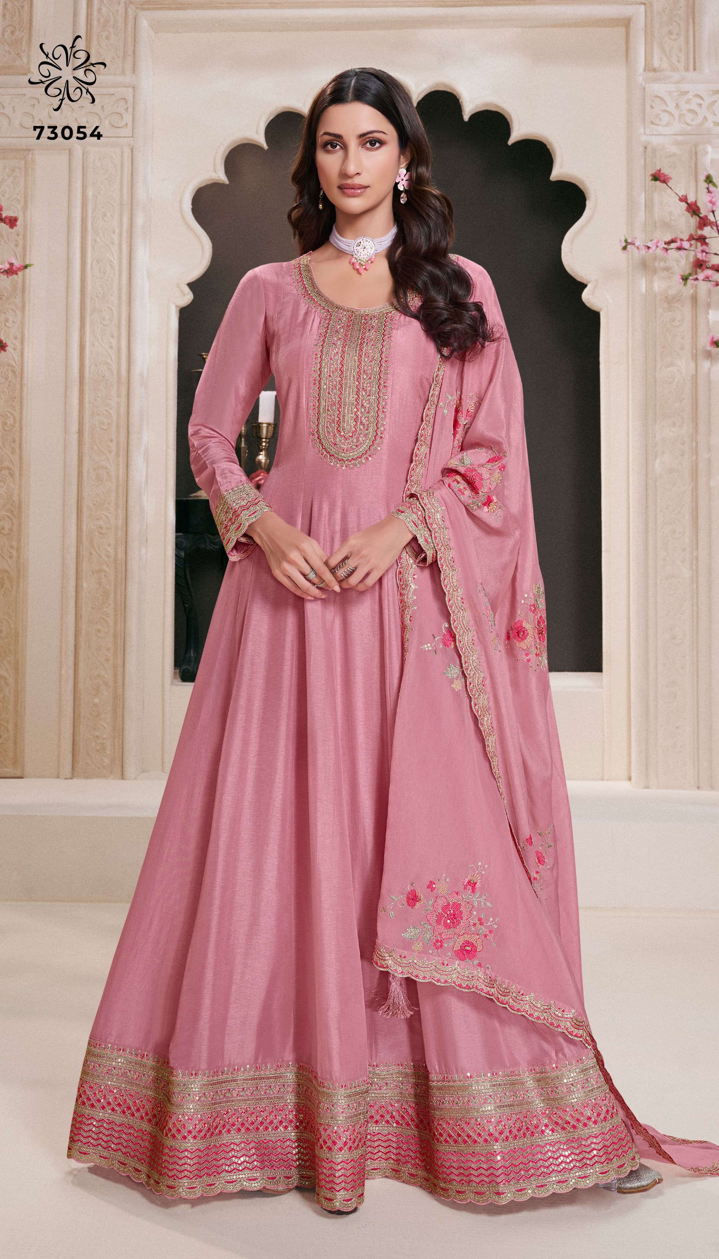 VINAY PRESENTS NAAZ SILK ANARKALI SALWAR SUITS CATALOG WHOLESALER AND EXPORTER IN SURAT