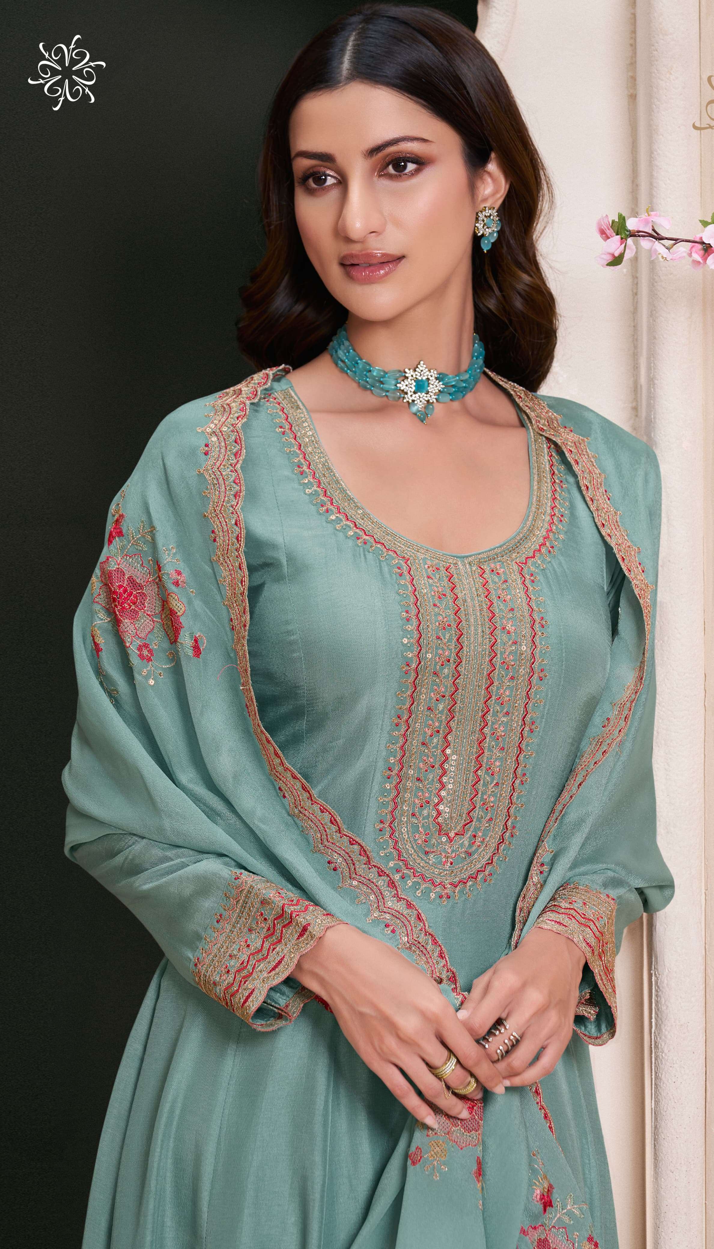 VINAY PRESENTS NAAZ SILK ANARKALI SALWAR SUITS CATALOG WHOLESALER AND EXPORTER IN SURAT