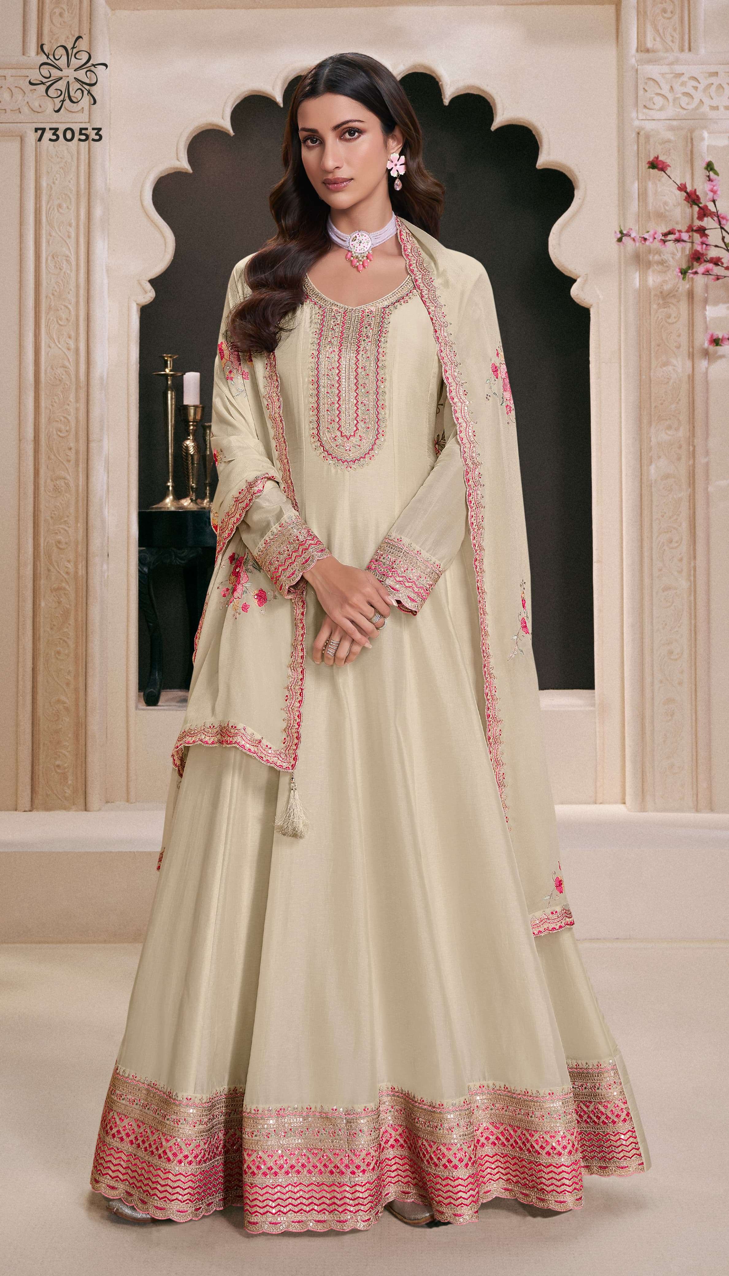 VINAY PRESENTS NAAZ SILK ANARKALI SALWAR SUITS CATALOG WHOLESALER AND EXPORTER IN SURAT