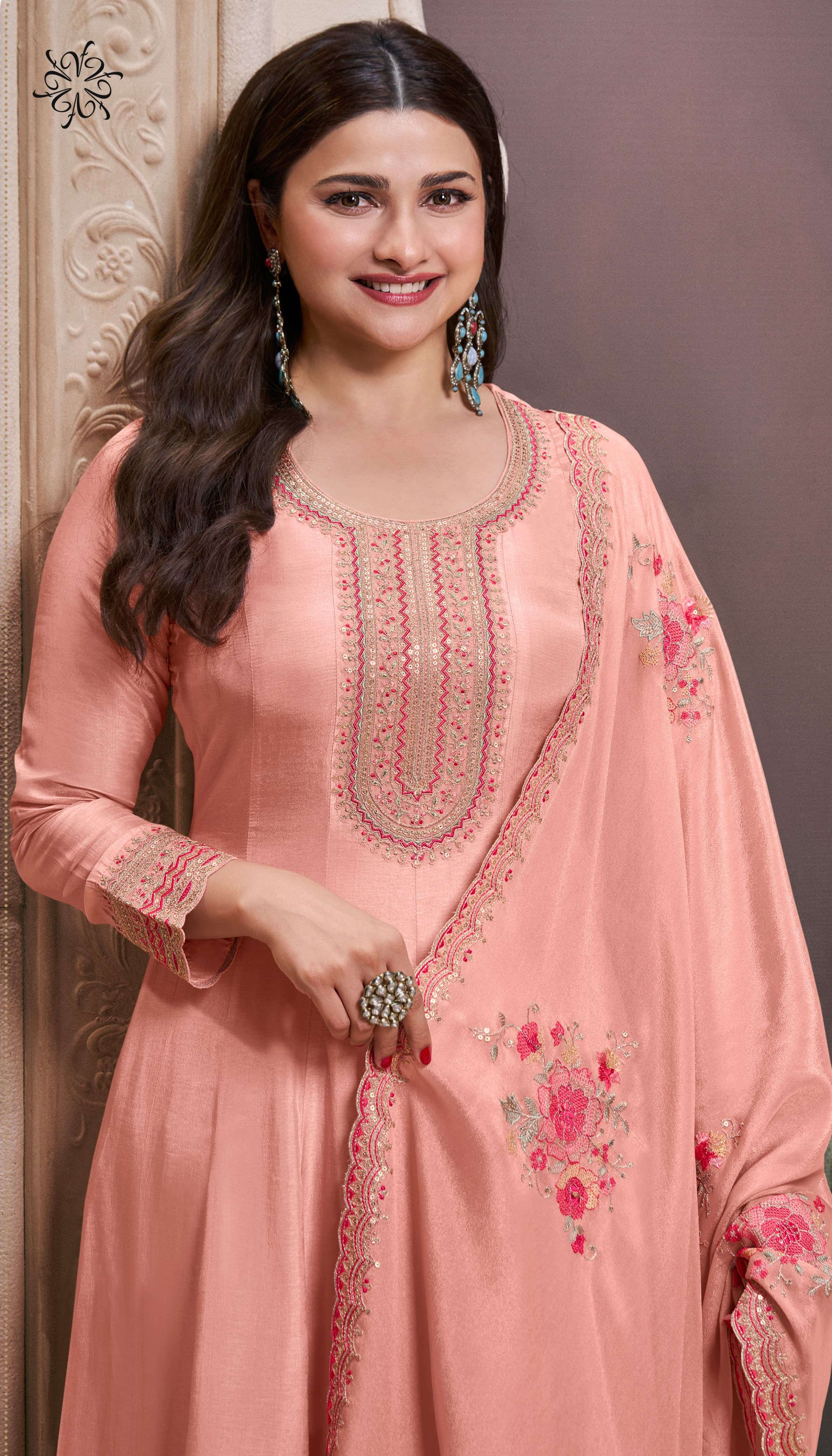 VINAY PRESENTS NAAZ SILK ANARKALI SALWAR SUITS CATALOG WHOLESALER AND EXPORTER IN SURAT