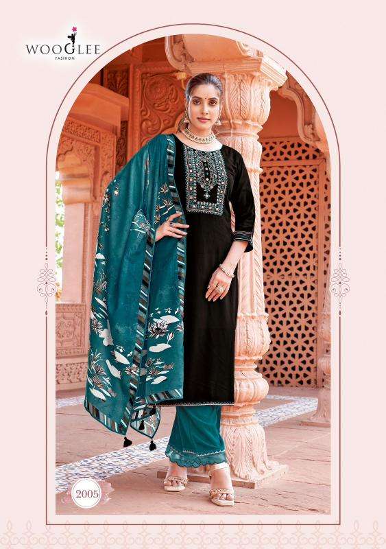 wooglee presents miraan rayon readymade womens indian kurtis catalog wholesaler and exporter in surat