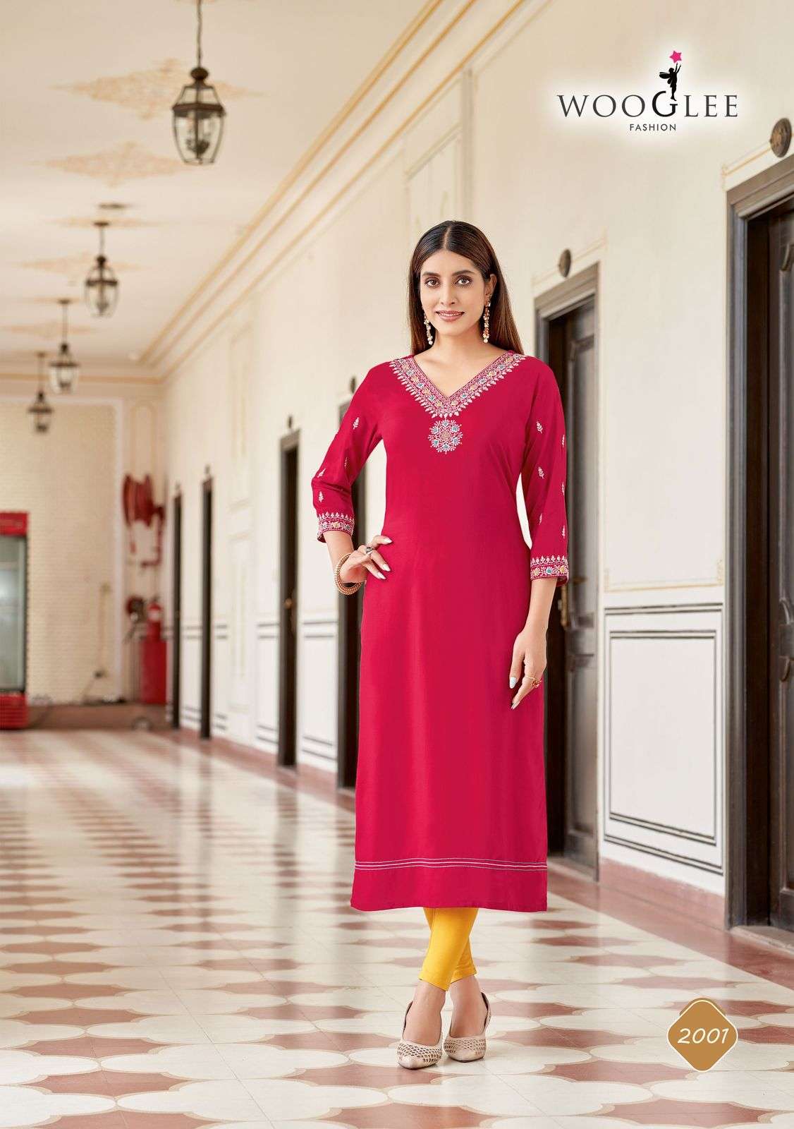 wooglee presents veera rayon readymade womens indian kurtis catalog wholesaler and exporter in surat