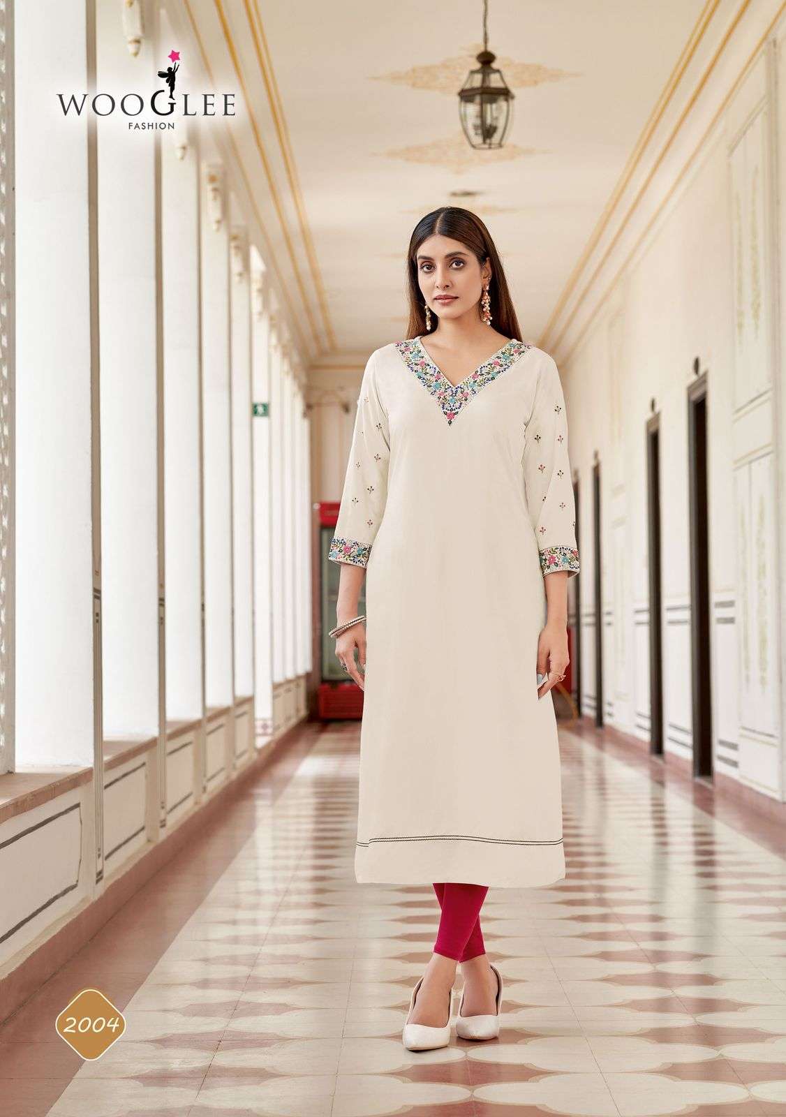 wooglee presents veera rayon readymade womens indian kurtis catalog wholesaler and exporter in surat