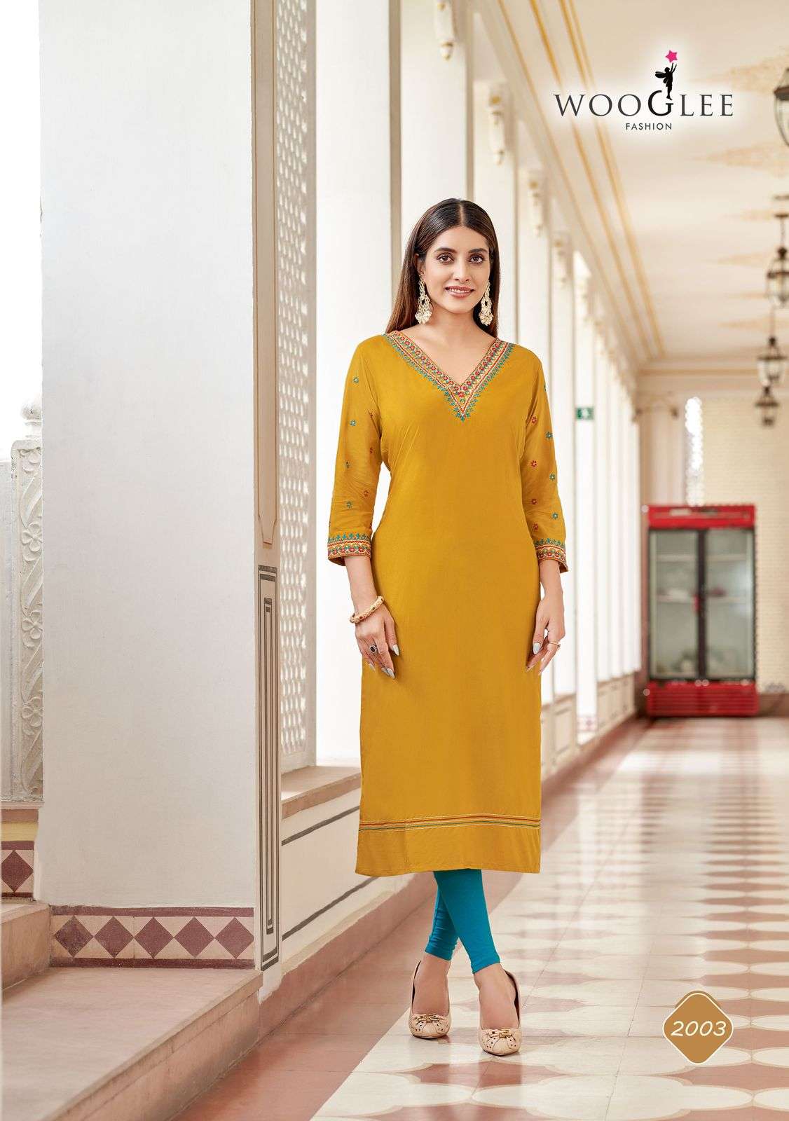 wooglee presents veera rayon readymade womens indian kurtis catalog wholesaler and exporter in surat