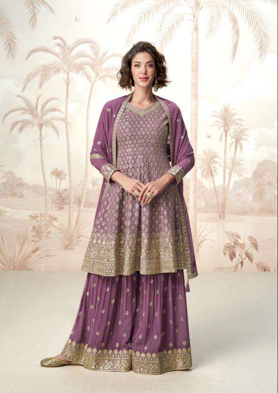 aashirwad creation presents jasmine readymade party wear plazzo suit for womens catalog wholesaler and exporter 