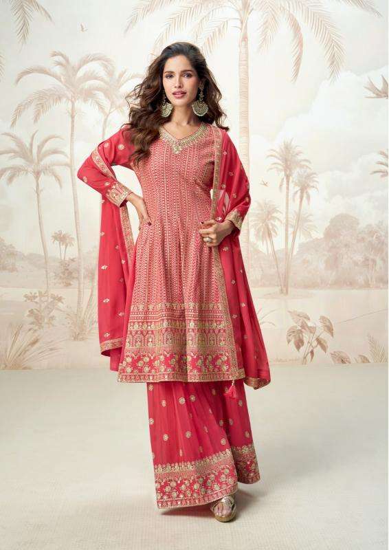 aashirwad creation presents jasmine readymade party wear plazzo suit for womens catalog wholesaler and exporter 