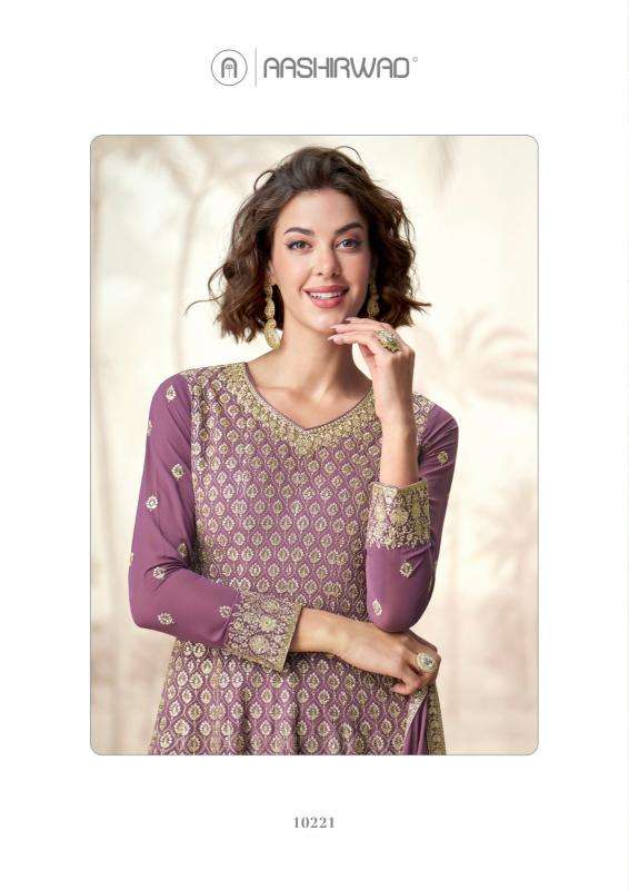 aashirwad creation presents jasmine readymade party wear plazzo suit for womens catalog wholesaler and exporter 