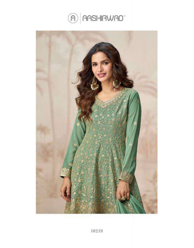 aashirwad presents shivani creation readymade georgette shop trendy plazzo dress catalog
