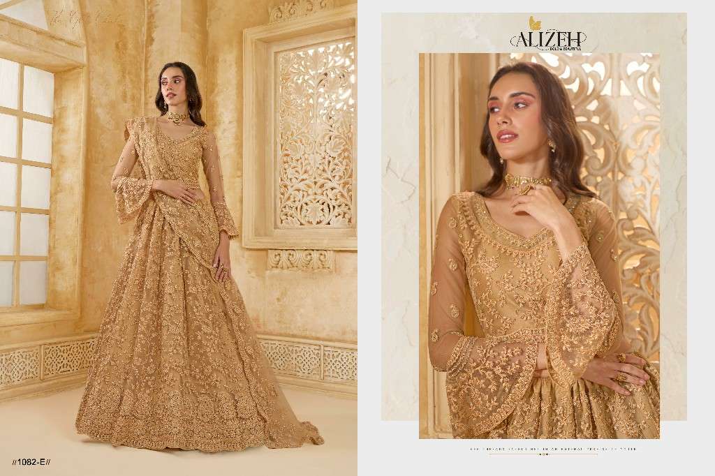 Alizeh Presents The White Bride Vol-2 Wholesale Designer Ethnic Lehengas Choli Catalog Wholesaler And Exporter 