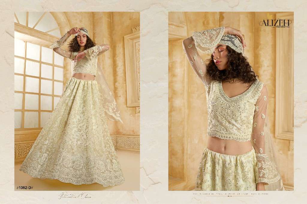 Alizeh Presents The White Bride Vol-2 Wholesale Designer Ethnic Lehengas Choli Catalog Wholesaler And Exporter 