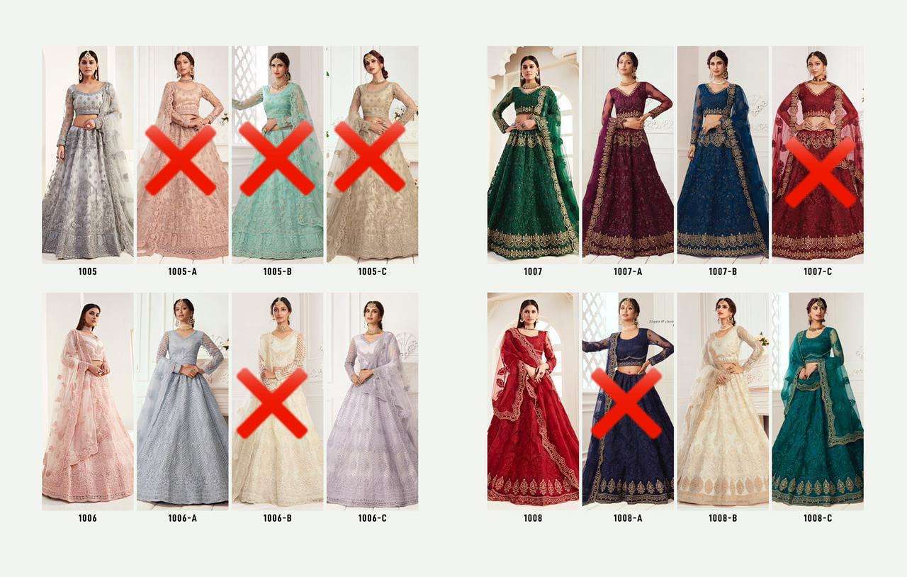 Alizeh presetns bridal heritage colour saga vol-2 Heavy Bridal designer wedding wear lehenga choli catalog wholesaler and exporters