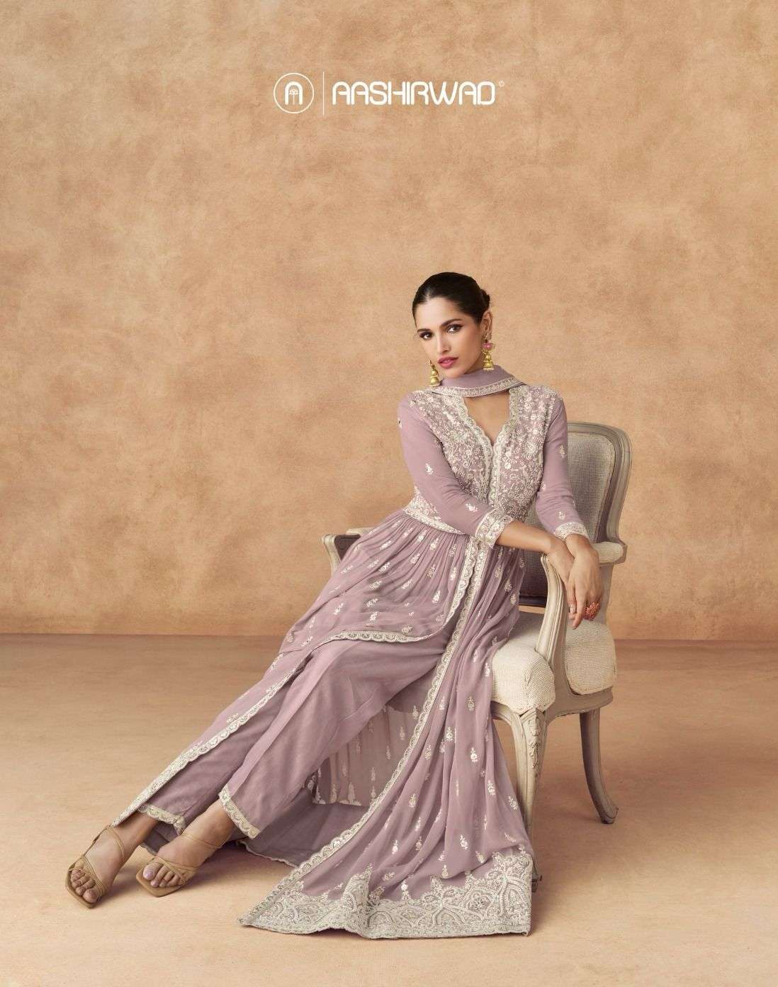Ashirwad Creation Presents Ananya Real Georgette Readymade Exclusive Party Wear Suits Catalog Wholesaler And Exporter 
