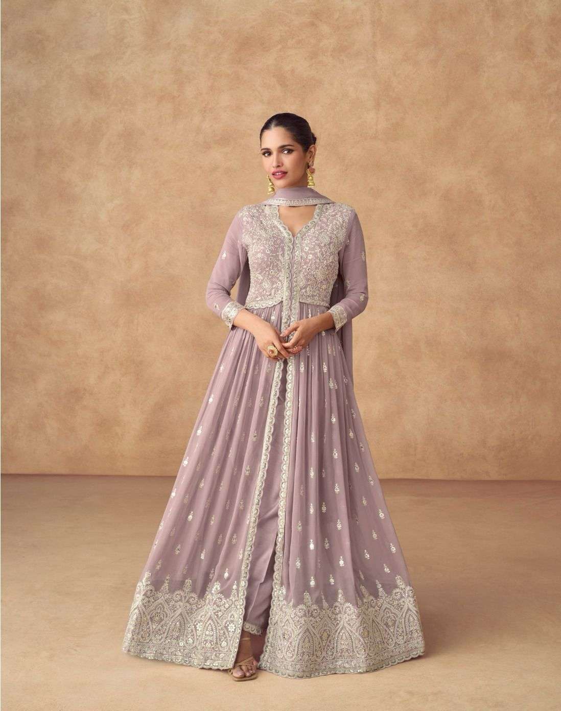Ashirwad Creation Presents Ananya Real Georgette Readymade Exclusive Party Wear Suits Catalog Wholesaler And Exporter 