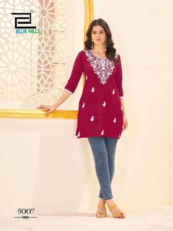 Blue Hills Amelia Vol-5 Full Stitch Rayon Plus Size Western Tops For Girls Catalog Wholesaler And Exporter 