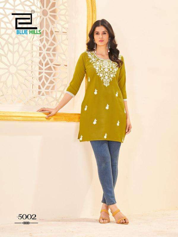 Blue Hills Amelia Vol-5 Full Stitch Rayon Plus Size Western Tops For Girls Catalog Wholesaler And Exporter 
