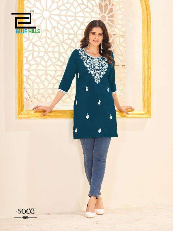 Blue Hills Amelia Vol-5 Full Stitch Rayon Plus Size Western Tops For Girls Catalog Wholesaler And Exporter 
