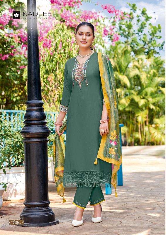 kadlee presents chunari readymade classic plus size 3pcs kurtis catalog wholesaler