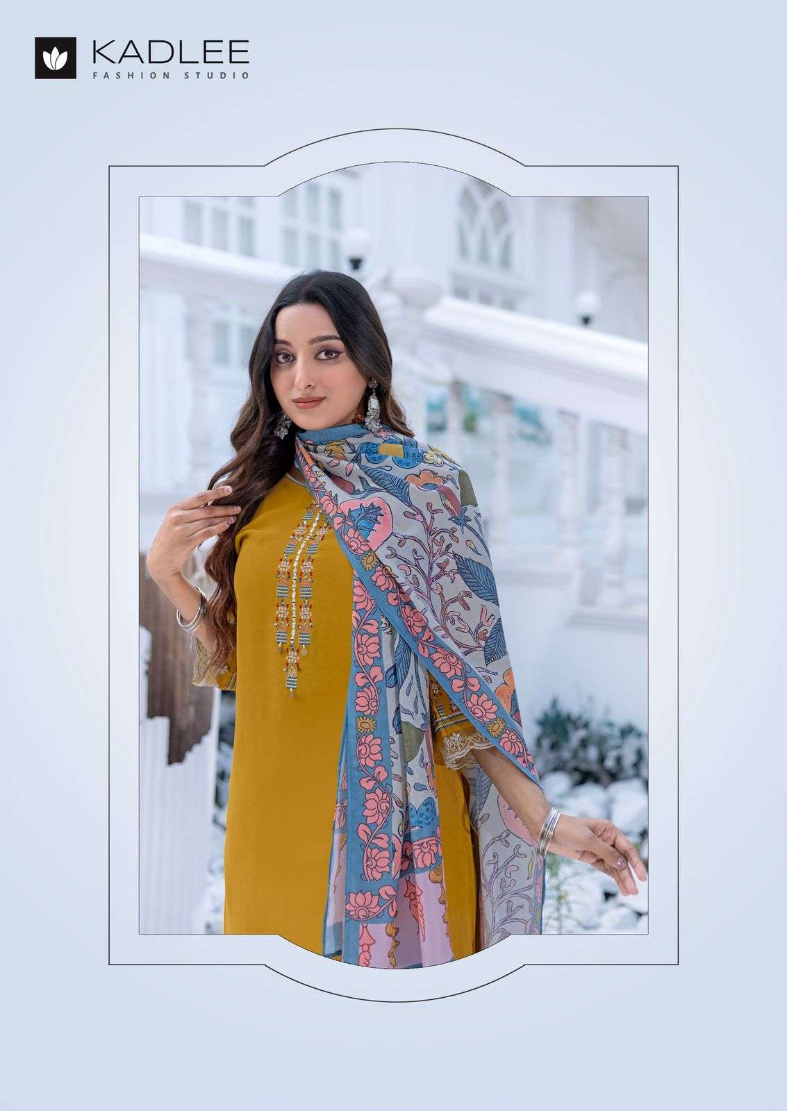 kadlee presents evergreen rayon readymade classic kurti with bottom and duppata catalog wholesaler and exports