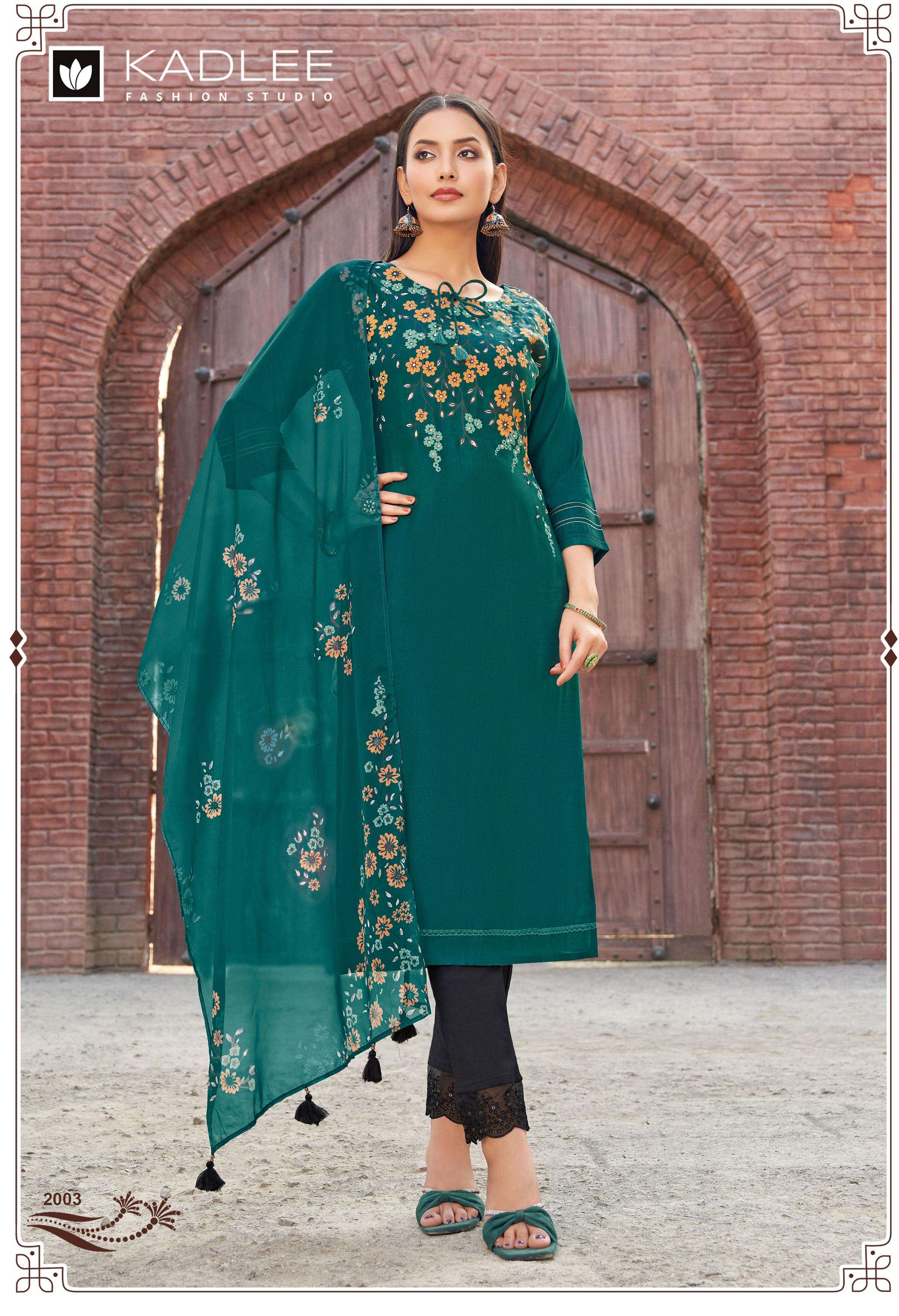 kadlee presents shivani viscose weaving readymade classic kurti catalog wholesaler and exports and exporter 
