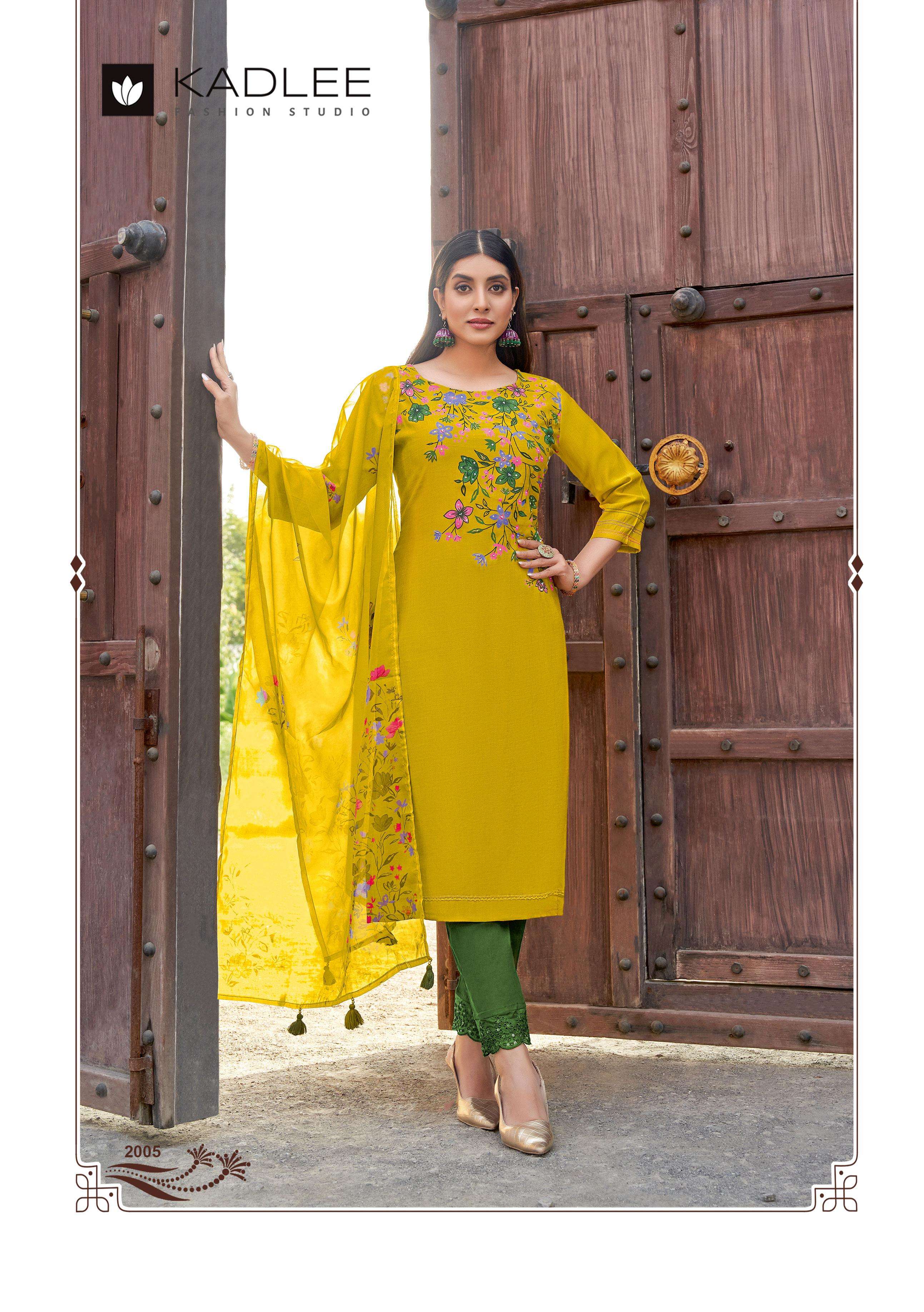 kadlee presents shivani viscose weaving readymade classic kurti catalog wholesaler and exports and exporter 