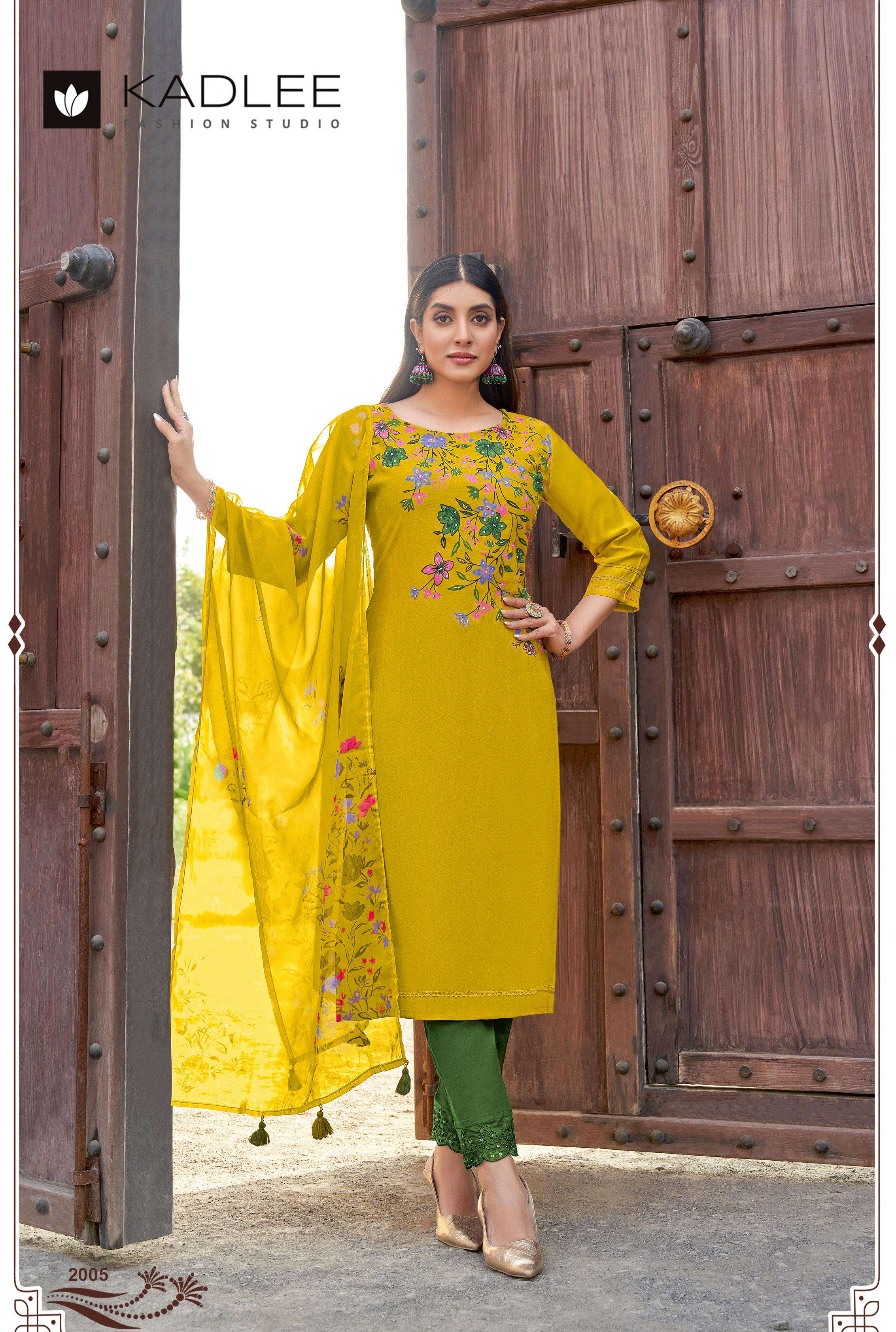 kadlee presents shivani viscose weaving readymade classic kurti catalog wholesaler and exports and exporter 