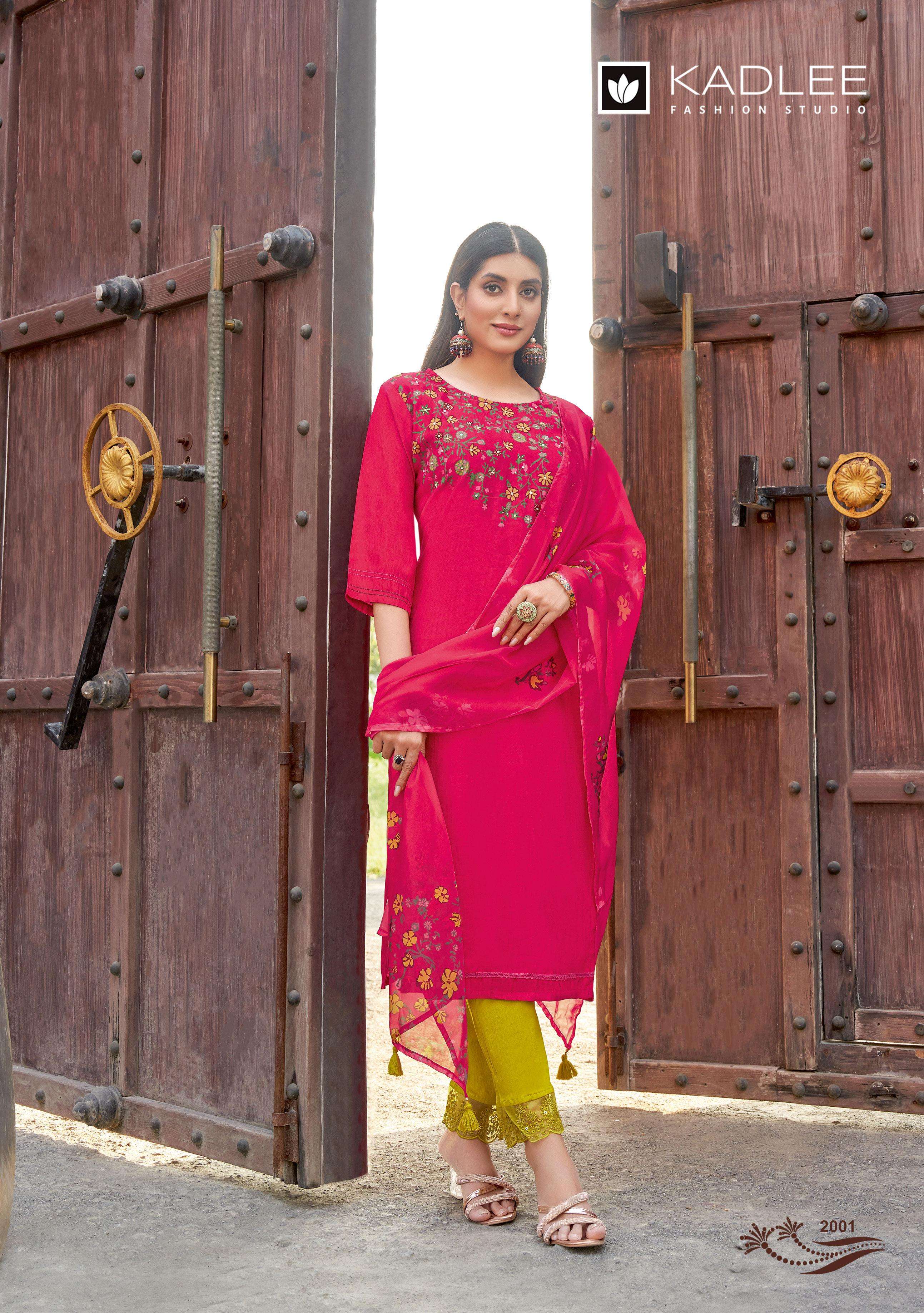 kadlee presents shivani viscose weaving readymade classic kurti catalog wholesaler and exports and exporter 