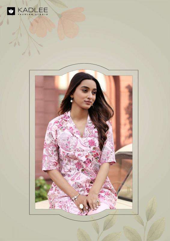kadlee presents vrunda vatican print readymade casual kurti with pant catalog wholesaler and exporter 
