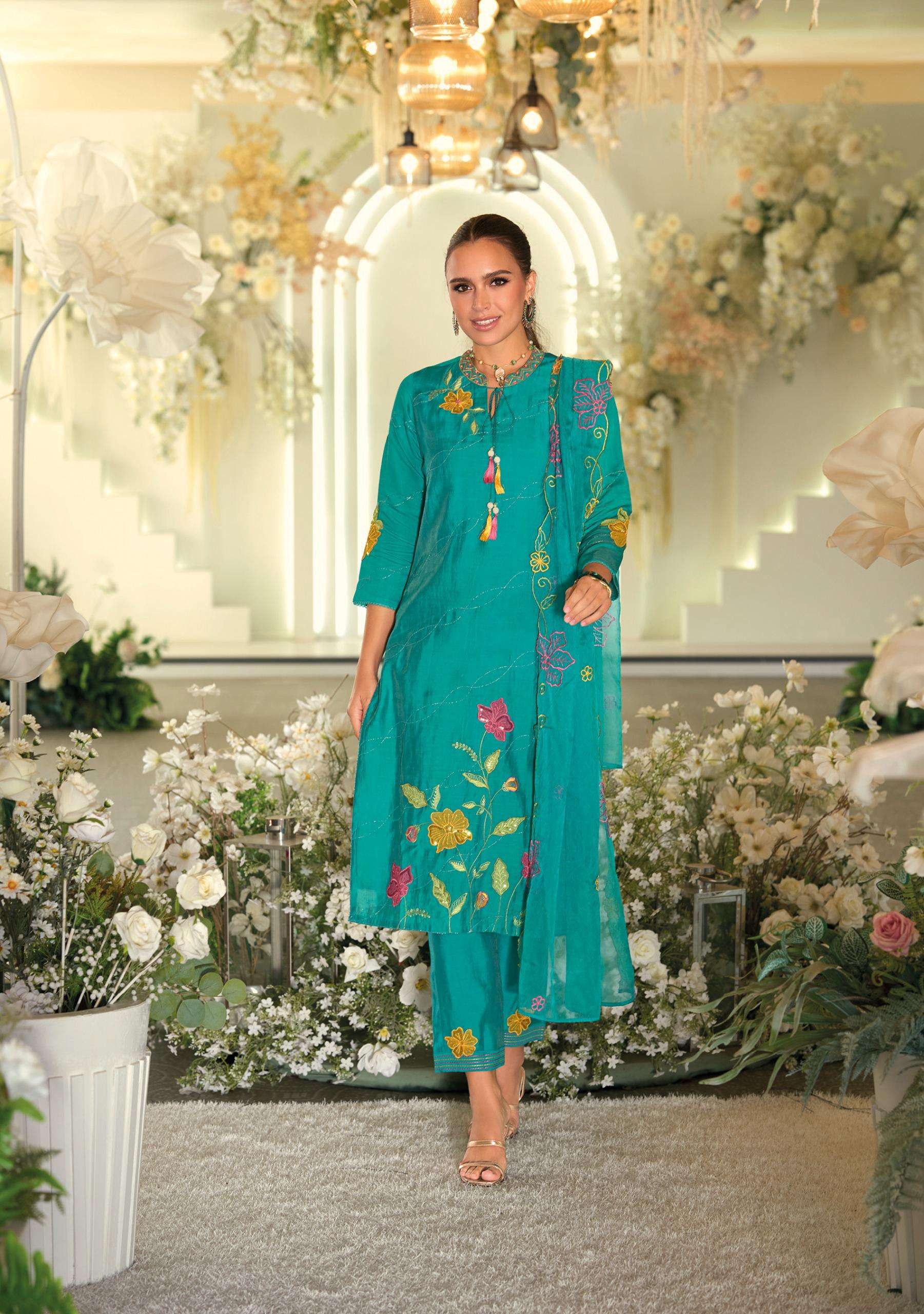 kailee fashion presents angle viscose readymade classic look 3pcs catalog wholesaler and exporter in surat
