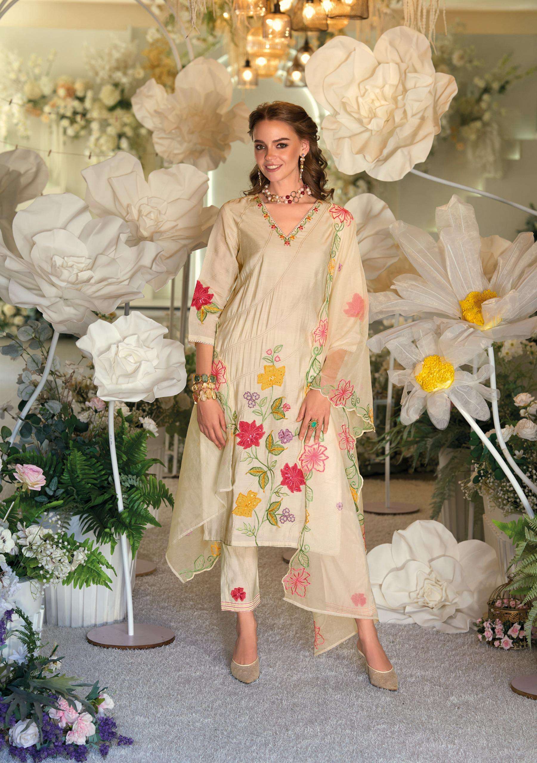 kailee fashion presents angle viscose readymade classic look 3pcs catalog wholesaler and exporter in surat