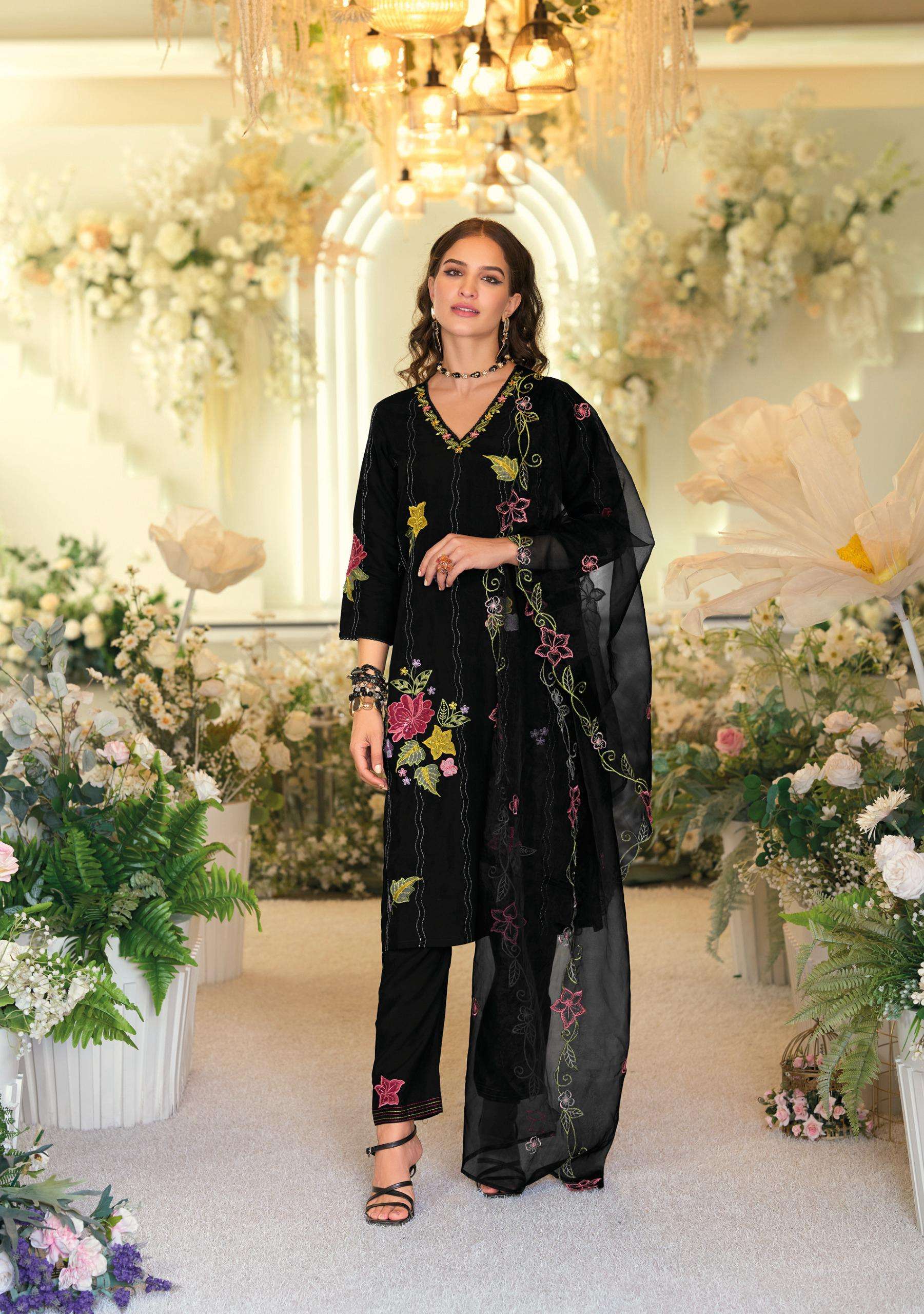 kailee fashion presents angle viscose readymade classic look 3pcs catalog wholesaler and exporter in surat