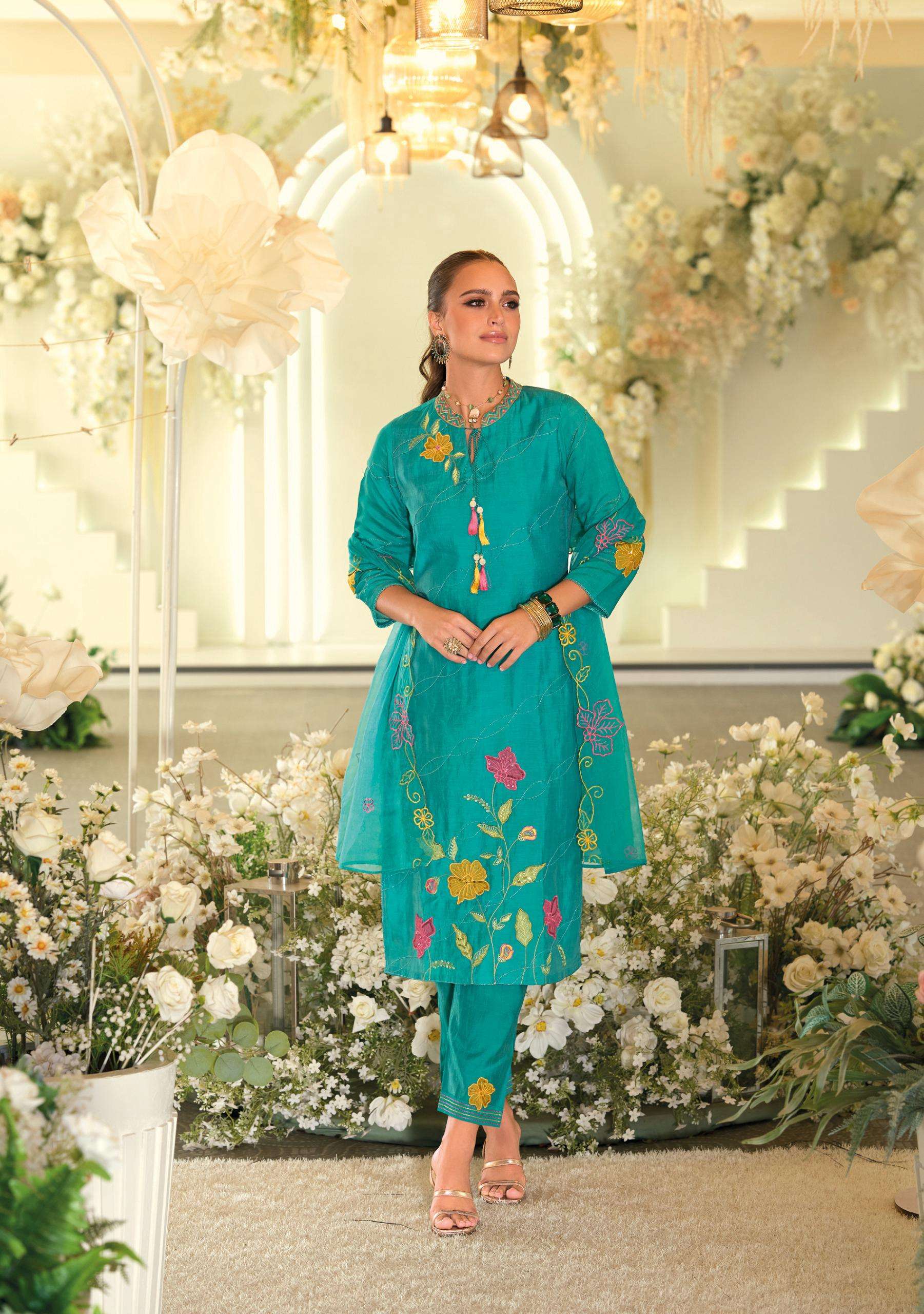 kailee fashion presents angle viscose readymade classic look 3pcs catalog wholesaler and exporter in surat
