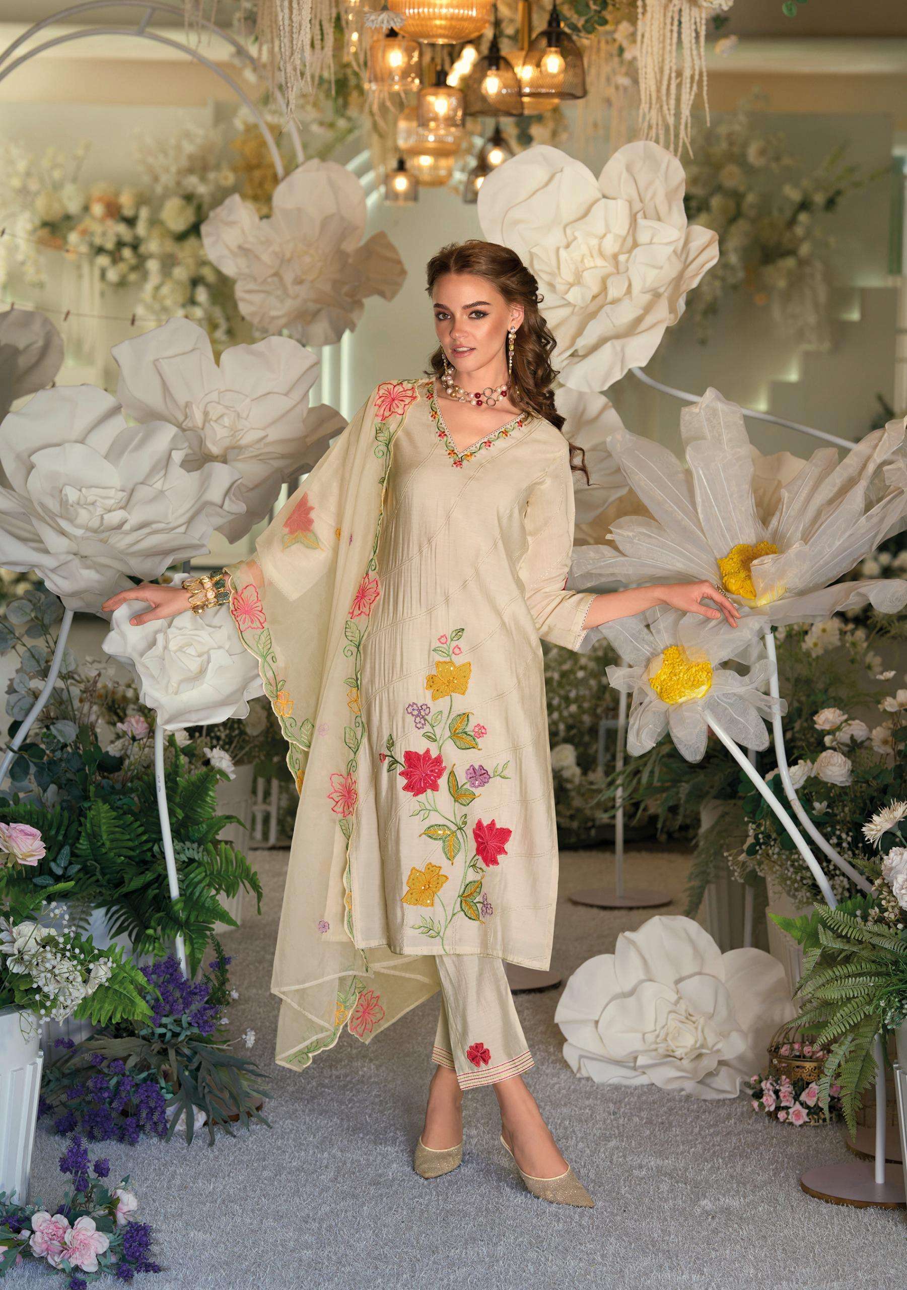 kailee fashion presents angle viscose readymade classic look 3pcs catalog wholesaler and exporter in surat