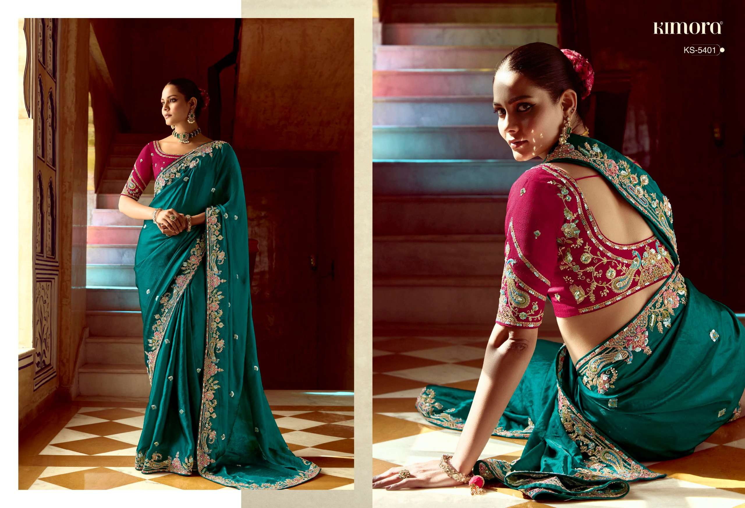 KIMORA PRESENTS PANKHUDI WEDDING STYLE FANCY FEBRICS SAREE CATALOG WHOLESALER AND EXPORTER 