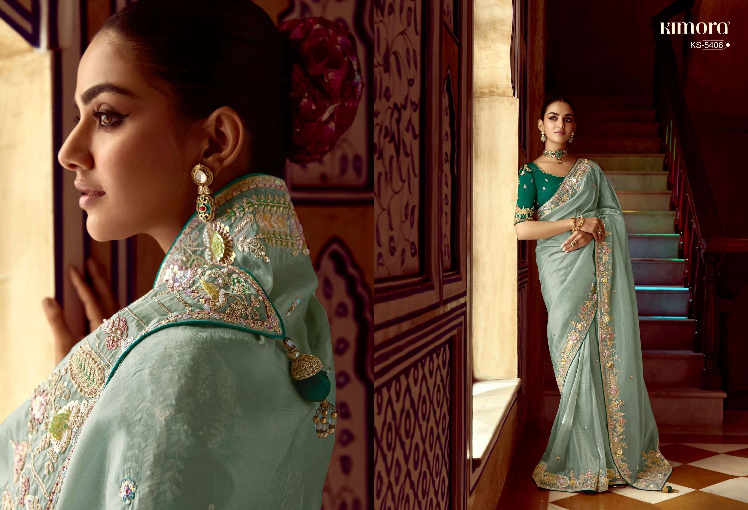 KIMORA PRESENTS PANKHUDI WEDDING STYLE FANCY FEBRICS SAREE CATALOG WHOLESALER AND EXPORTER 