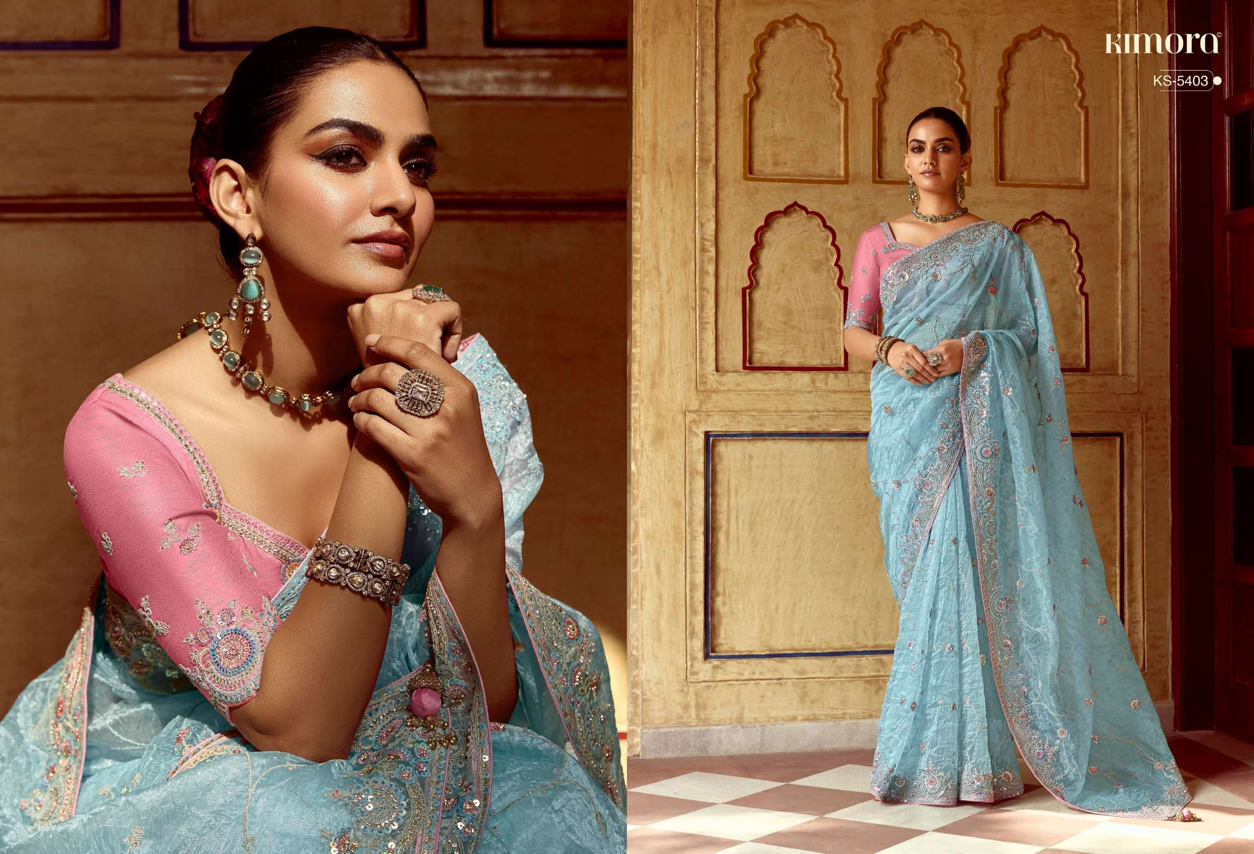 KIMORA PRESENTS PANKHUDI WEDDING STYLE FANCY FEBRICS SAREE CATALOG WHOLESALER AND EXPORTER 