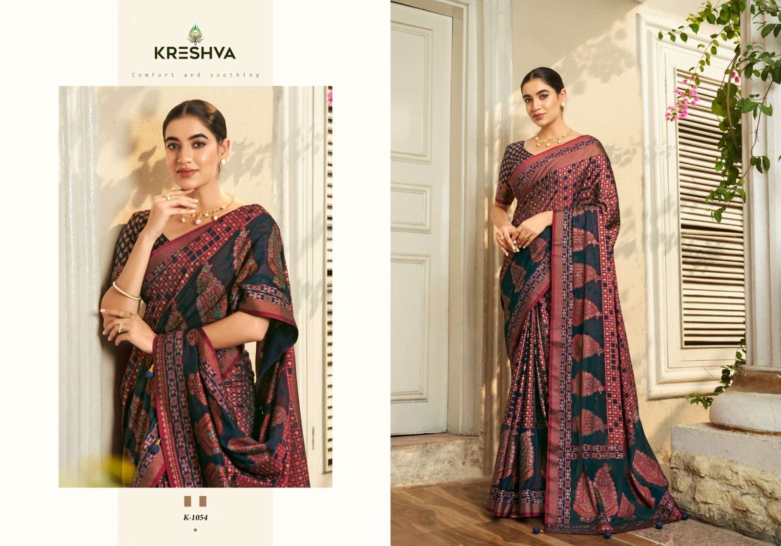 kreshva presents Divyanka function wear Georgette saree for womens catalog wholesaler and exporter 
