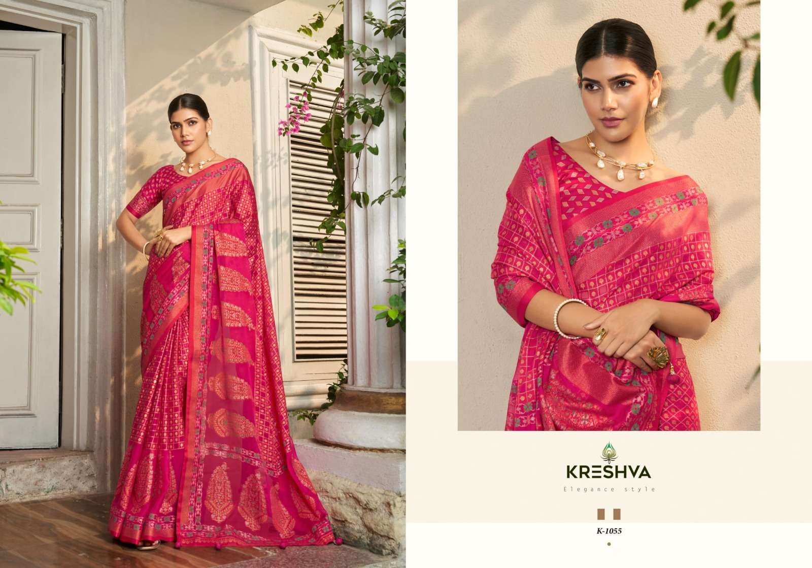 kreshva presents Divyanka function wear Georgette saree for womens catalog wholesaler and exporter 
