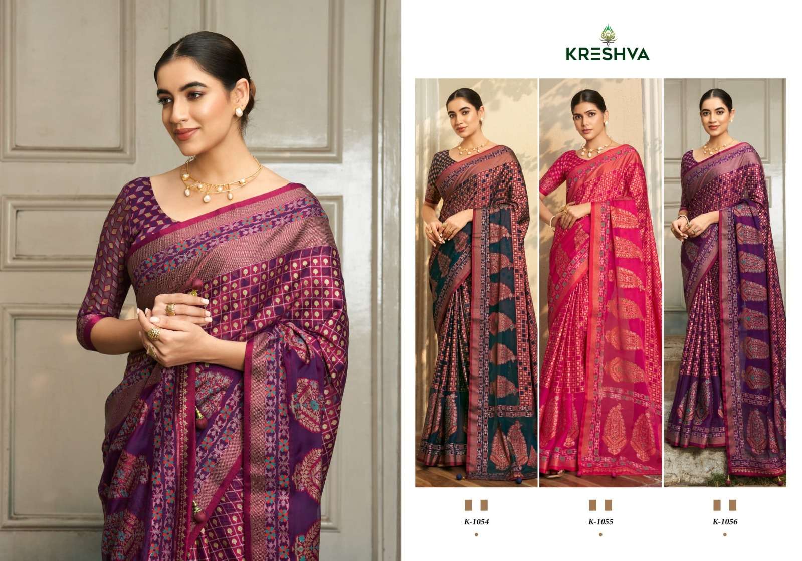 kreshva presents Divyanka function wear Georgette saree for womens catalog wholesaler and exporter 