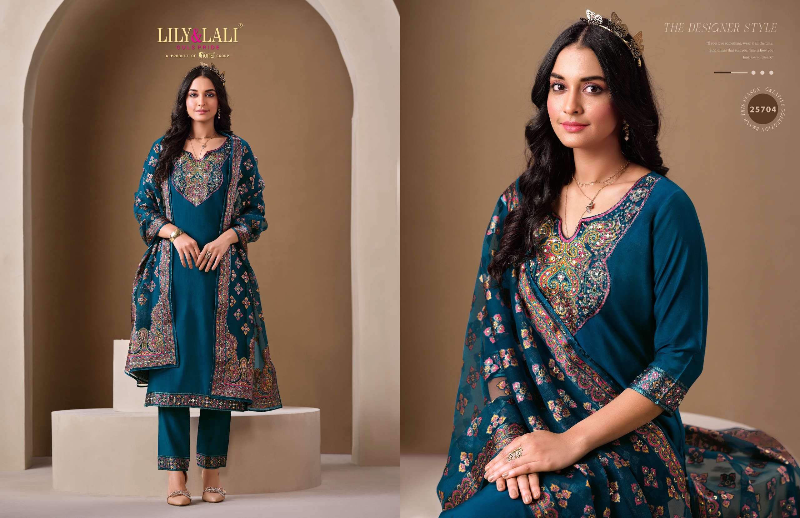 LILY & LALI PRESENTS BRASSO ROMAN SILK FANCY KURTIS CATALOG WHOLESALER AND EXPORTER IN SURAT