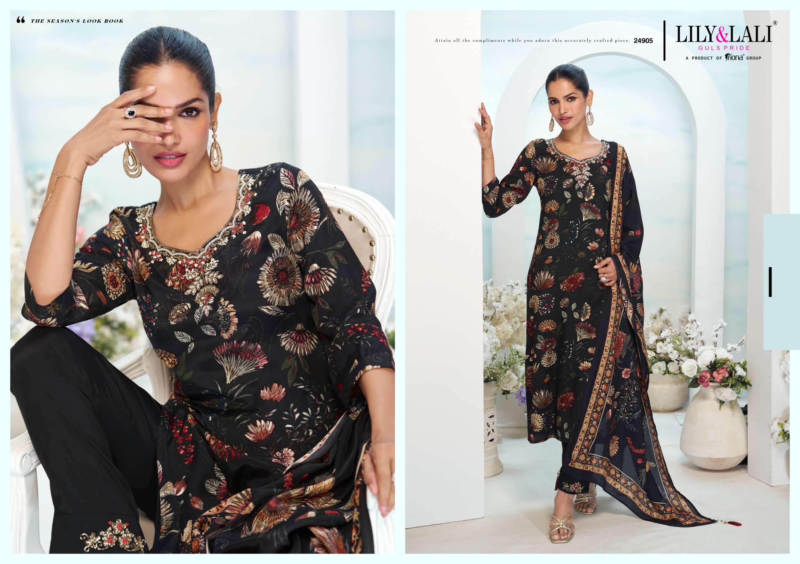 LILY & LALI PRESENTS FLORISTA VISCOSE FANCY KURTIS CATALOG WHOLESALER AND EXPORTER IN SURAT