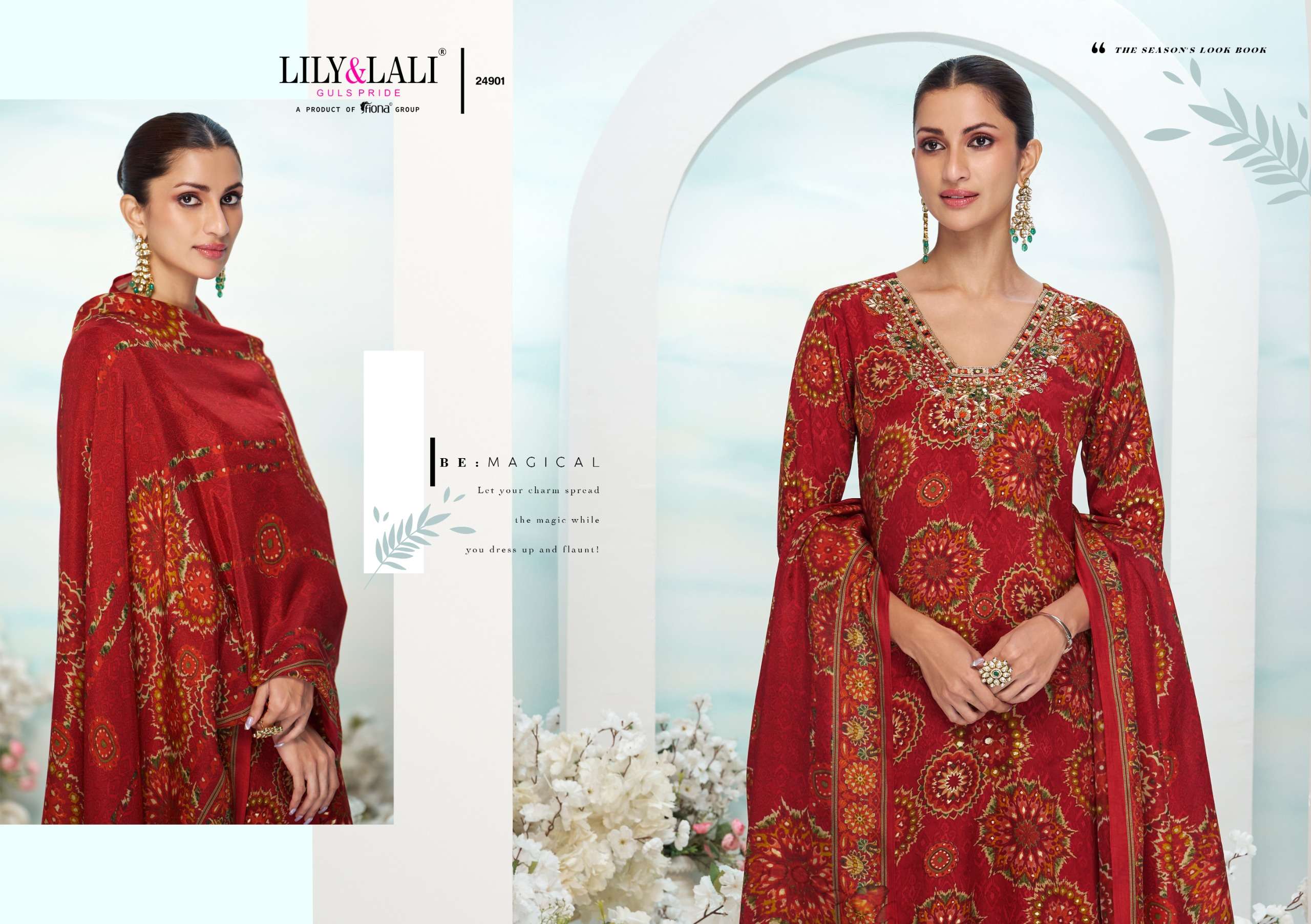 LILY & LALI PRESENTS FLORISTA VISCOSE FANCY KURTIS CATALOG WHOLESALER AND EXPORTER IN SURAT
