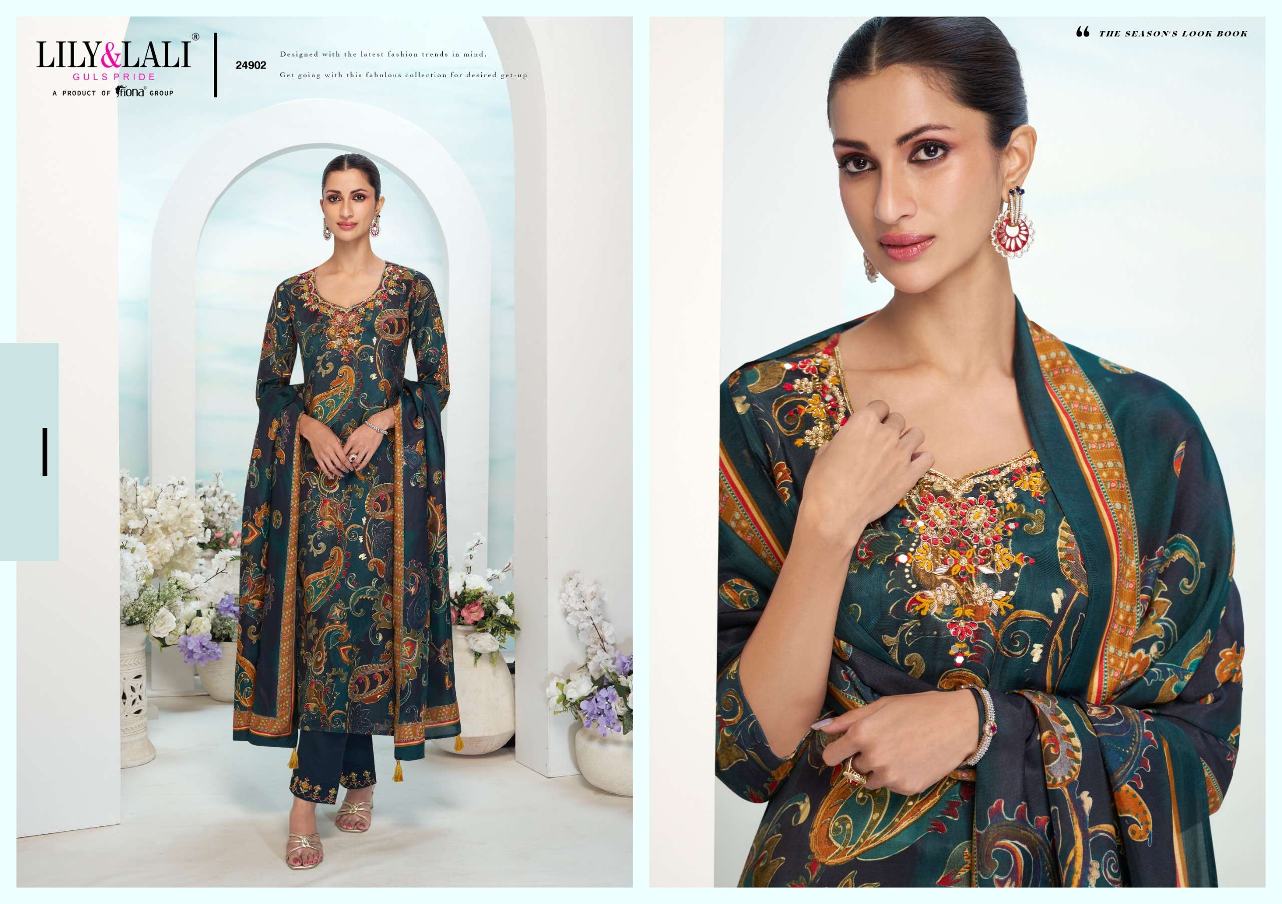 LILY & LALI PRESENTS FLORISTA VISCOSE FANCY KURTIS CATALOG WHOLESALER AND EXPORTER IN SURAT