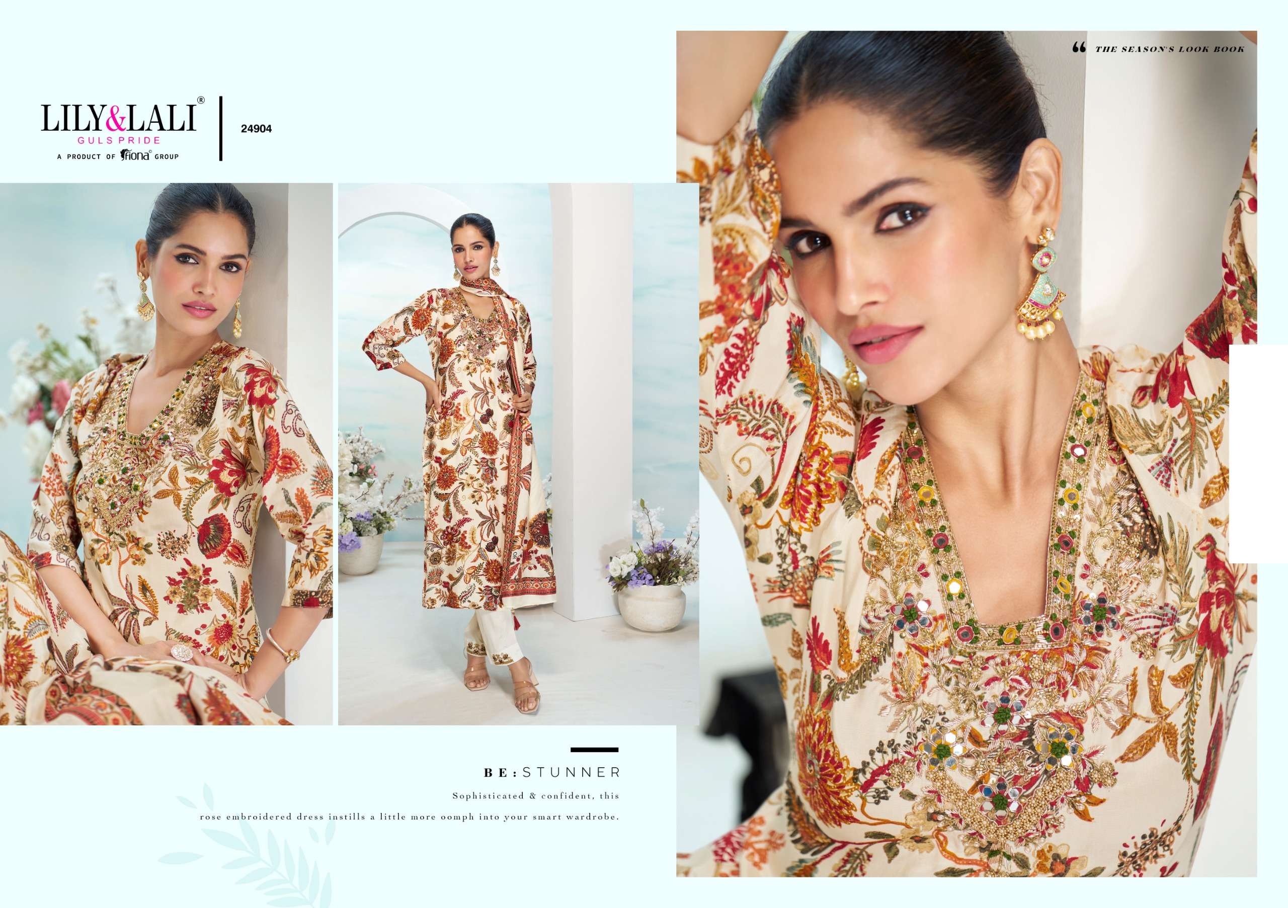LILY & LALI PRESENTS FLORISTA VISCOSE FANCY KURTIS CATALOG WHOLESALER AND EXPORTER IN SURAT