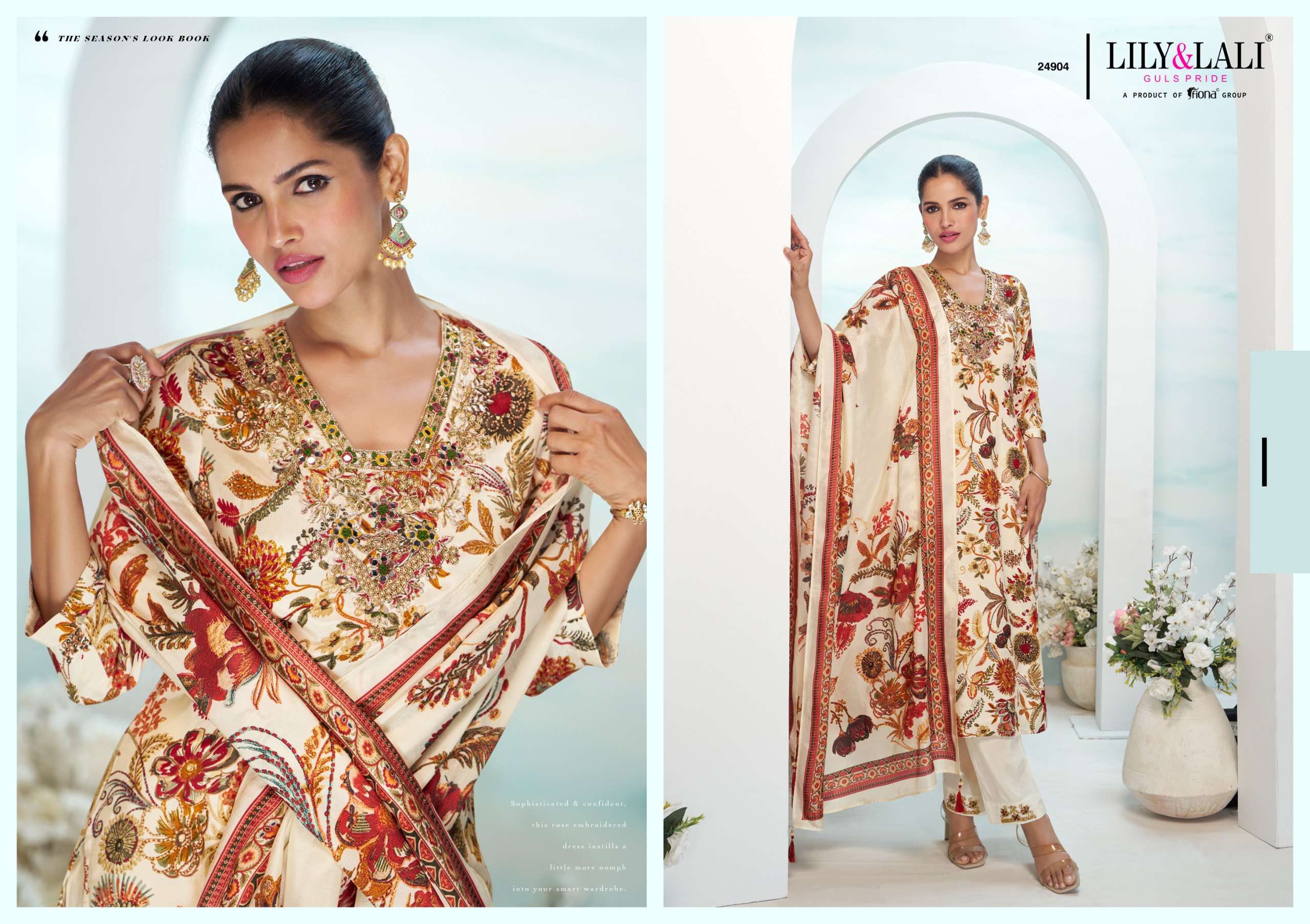 LILY & LALI PRESENTS FLORISTA VISCOSE FANCY KURTIS CATALOG WHOLESALER AND EXPORTER IN SURAT